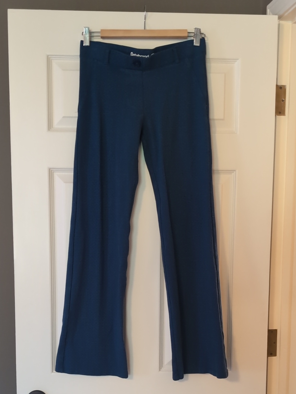 Betabrand Teal Flare Pants small